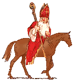 Sinterklaas op zijn paard