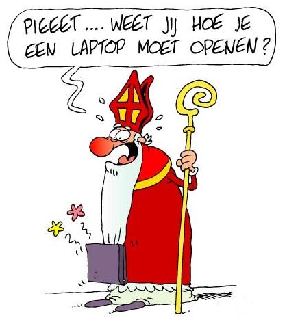 Sinterklaasfun: Hoe moet je een laptop openen?